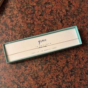 NWOT- Grace Morse Code Bracelet- never worn
